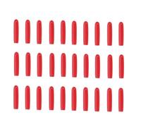 Générique Capuchons en Silicone Rouges pour Pince à Épiler à Cils - 100 Pièces - Protection Antidérapante pour Embouts de Pinces à Greffer - Accessoire Compact et Polyvalent pour Extensions