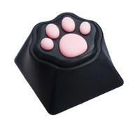 Générique Capuchons personnalisés en Forme de Pattes de Chat, Black | Capuchons de touches personnalisés en forme de pattes de chat, avec matériaux en silicone souple, pour les amateurs