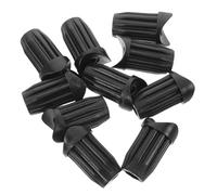 Générique Capuchons Repose-pieds Noirs pour Fauteuil Roulant en Plastique, Lot de 10 Pièces, Installation Facile et Antidérapants Usage Quotidien et Solide