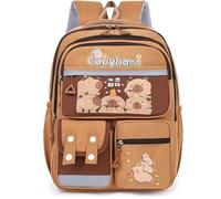 Générique Capybara Backpack, Cute Backpack for School, Cute Capybara School Student, Casual Daypack for Kids Girls Boys (C)