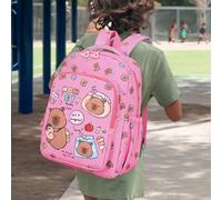 Générique Capybara Backpack For Girls - Capybara Pencil Pouch,Funny Book Stationery Laptop Bag For Students Boys Girls Elementary Preschool Commuting Travel Shopping /11.02x5.12x14.96 Inches