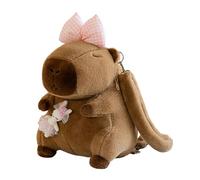 Générique Capybara Backpack - Soft Bookbag Stuffed, Large Capacity Animal Backpack, for Kids Children Girls Birthday Travel Day Trip School Camping Picnic Cute Plush School Bag Adorable Plush Design