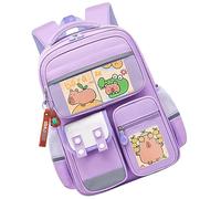 Générique Capybara Backpack, Teen Schoolbag, 12.2x5.91x16.93 Inches Cute Animal Backpack, School Accessories, Casual Back Bag for Kids, Boy, Girl, Student, Camping, Travel and Vacation Trips