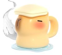 Générique Capybara Ceramic Mug - 400ml Bathing Cup, Kawaii Cocoa Tumbler, Covered Beverage Holder | Adorable Drinkware Supporting Desktop Decoration Collection Display Kitchen Counter Decor