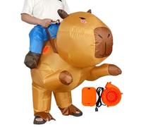 Générique Capybara Costume Kids Adults, Funny Inflatable Capybara Costume, Ride On Fancy Suit Cosplay Accessories For Halloween Christmas