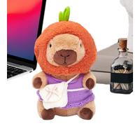 Générique Capybara en Peluche Habillé - Doudou Rembourré De 25cm en Coton PP | De Collection Douce | Jouet pour Et Adultes pour Sommeil Et Déco