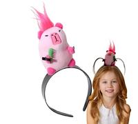 Générique Capybara Headband - Funny Animal Wash Face Accessory, Plush Soft Material with Anti-Slip Elastic Band, Cute Decorative Figurine Hair Hoop, Ideal for Skincare Makeup Morning Routine