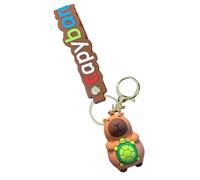 Générique capybara key chain - funny capybara figure key holder for backpack purse | 6.6cm 2.4inch cute doll pendant, portable accessory for keys or bag decoration