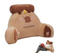 Générique Capybara Lumbar Pillow - Duck Cartoon Reading Cushion with Arms for Bed Sofa Adults | Soft Plush Back Support Pillow, Rest Cushion for Bedroom, Living Room, Relaxation, 25.59x17.72