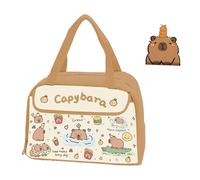 Générique Capybara Lunch Box, Capybara Lunch Bag, Bag Waterproof Lunch Tote, Animal Print Lunch Easy to Clean (C)