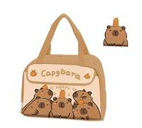 Générique Capybara Lunch Box, Capybara Lunch Bag, Bag Waterproof Lunch Tote, Animal Print Lunch Easy to Clean (A)