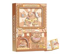 Générique Capybara Notebook, Pocket Journal, Gachapon Memo Pad, Cute Animal Cover, Compact Writing Size, School Office Gift, 13.5x9.5x2.5cm/5.31x3.74x0.98 Inches, Multicolor, 1 Pack