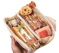 Générique Capybara Pen Case | Large Capacity Stationery Organizer Box,Cute Pencil Pouch Multi-Layer Pen Case Bag Aesthetic Stationery Organizer with Clip for Adult, School Supplies for Kids