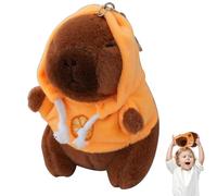Générique Capybara Plush Keychain - 4.72 inches Plush Animal Keychain Toys | Animal Toy, Plussh Dolls, Backpack Accessory, Capybara Pendant, Capybarra Charm for Girls Women