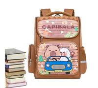 Générique Capybara Sac À Dos - 30 X 16 X 39 Cm, Cartable D'école En Forme D'animal Mignon, Conception De Séparation Étanche, Sac À Dos Pour De Grande Capacité | De Camping De Voyage Élémentaire De M