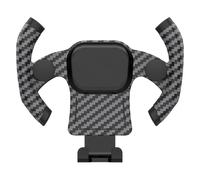 Générique Car Air Vent Phone Holder, Automobile Phone Support, Retractable Smartphone Rack with Steering, Compact and Lightweight, Wheel Shape Stand for Automotive Truck Sedan RV Pickup Black