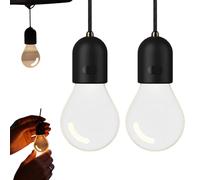 Générique Car Charm-Bulb Pendant, Car-Mounted LED Decorative Bulb Charms, Mini Hanging Interior Rearview Mirror Ambient Light with Warm Cool Mode for Trucks,SUV,Trailer,Auto Accessory Gift