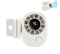 Générique Car Clip on Fan with LED Display, Mini Clip on Fan, personal fan clip on, 360° Rotation, 100 Speeds Adjustable, USB Rechargeable, Compact Fans for Travel, Work, Camping (White)
