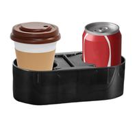 Générique Car Cup Holder - ABS, 2.76x3.35in Double Beverage Bracket Space Saving | Console Organizer Fixed Mount Easy Install, Automotive Cup Holders For Truck, RV, Bus, Golf Cart, Travel