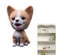 Générique Car - Cute Shaking Head Dog | Resin Dashboard Ornament