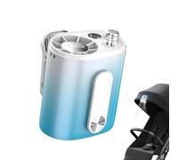 Générique Car Fan | 100 Speeds Personal Air Cooler with LED Display - 360 Degree Rotation Clip on Fan - for Home Bedroom Stroller Cart Camping Hiking Fishing Beach Trip