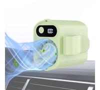 Générique Car Fan | 100 Speeds Personal Cooler with Digital Display | 360-Degree Rotation Clip on Fan | for Home Bedroom Stroller Cart Camping Hiking Fishing Beach Trip