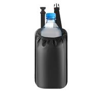 Générique Car Fire Extinguisher Fixed Bag, Multifunctional Secure Holder, 23x13cm, Adjustable Strap, Double-Use for Extinguisher & Water Cup Storage, Perfect for Car Seat Organization