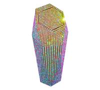 Générique Car Garbage Can - Rhinestone Lidded Interior Garbage Bin | Car Interior Trash Holder | for Camping Travel Road Trip Truck Commuting SUV Van RV Driving