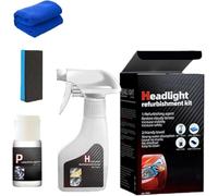 Générique Car Headlight Renovator Spray, Car Headlight Polish Kit, Opaque Car Headlight Cleaner for Yellowing, Blurring and Scratches and Scratches