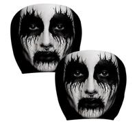 Générique Car Headrest Covers - Ghöst Fàce 2 Pack | Scary Halloween Decor
