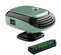 Générique Car Heater 12/24V 150W, Heating and Cooling, 360 Degree Rotating Base Fan Quick Heating Car Windshield Plug in Cigarette Lighter