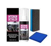 Générique Car Interior Cleaner Spray - 100ml Polishing Agent for Leather Seats | Dust & Stain Remover Carpet, Dashboard & Glass, Glosses & Protects Against Dirt for Cars