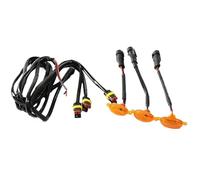 Générique Car LED Grille Light - Boost Visibility Safe Driving | Bright Yellow LED Lights for Car Front,for Camping, Travel, Commuting Urban Road Short Outings Adventures