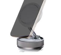 Générique Car Magnetic Phone Holder - Heavy Duty Suction Cup Mount Stand, Universal Smartphone Holder for Dashboard Windshield Gym Bedroom Office Desk Kitchen Travel Use, 2.6x1.3 inches