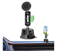 Générique Car Mount, Magnetic Holder, 8.66x3.54in Phone Stand, Vacuum Suction, 360° Rotation, Auto Support, Dashboard Clip, Compact Design for RV, Truck, Vehicle, Commute, Travel, Outdoor Use