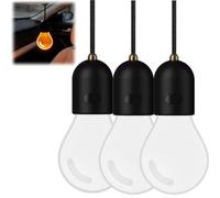 Générique Car-Mounted Decorative LED Bulbs,Hanging Interior Rearview Mirror Ambient Charm Bulb,Creative Glowing Light Bulb with 2 Lighting Mode for Rear View Mirror Ornament Lamp (3)