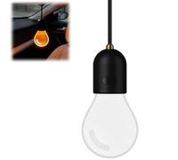 Générique Car-Mounted Decorative LED Bulbs,Hanging Interior Rearview Mirror Ambient Charm Bulb,Creative Glowing Light Bulb with 2 Lighting Mode for Rear View Mirror Ornament Lamp (1)