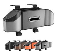 Générique Car Organizer and Storage Box - Multifunctional Car Organizer Backseat with Cup Holder, Tissue Box, and Hooks - Perfect for Phones, Snacks, Drinks, and Handbags (Gray)