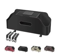Générique Car Organizers and Storage Box, Multifunctional Car Organizer Back Seat, with 2 Cup Holder, Tissue Box, Stand & Hook, Holds Phone/Snacks/Handbag (Black)
