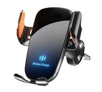 Générique Car Phone Charger, Phone Holder, Secure Grip Fast Transfer Magnetic Lock LED Indicator Device Support Compact Form Smart Chip Vent Compatibility, Charging Station for Most Smartphones