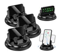 Générique Car Phone Holder 360 Degree Rotation, 360 Phone Holder for Car with Adjustable Spring Clip, Designed for Easy Navigation and Daily Driving Use，3PCS