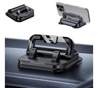 Générique Car Phone Holder 360 Degree Rotation, Horizontal and Vertical Screen Adjustment Angle, Suction Cup Fixed Non-Slip Mobile Phone Holder Suitable (Black)