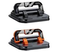 Générique Car Phone Holder 360 Degree Rotation, Horizontal and Vertical Screen Adjustment Angle, Suction Cup Fixed Non-Slip Mobile Phone Holder Suitable (Mixed 2pcs)