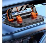 Générique Car Phone Holder 360 Degree Rotation，Suitable for Car Navigation in-Car Dashboard，Horizontal and Vertical Screen Adjustment Angle ， for iPhone Android Smartphones (Orange)