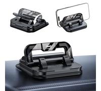 Générique Car Phone Holder 360 Degree Rotation, Universal 360 Dashboard Phone Holder, with Parking Sign, Foldable Design, Stable and Anti-Slip for Smartphones (Black)