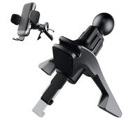 Générique Car Phone Holder - ABS Nylon Glass Fiber 6.48x8.66x7.22cm | Cell Phone Mount Cradle, Hook Type Air Vent Holder | Rotatable Mobile Phones Car Mount for SUV Truck RV Dashboard Use