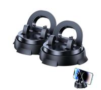 Générique Car Phone Holder Mount, Universal Fit, Rock-Solid Hold, Washable Gel Pad, Hidden Storage Slot, Strong Adsorption Car Holder, Dashboard, Center Console (2PCs)