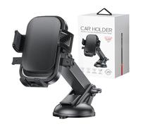 Générique Car Phone Holder - Suction Cup Dashboard Cradle Mount, 6.3x3.9x3.1 inches Adjustable Automobile Smartphone Bracket Rack, Stable Vehicle Phone Stand Accessory for Travel Men Women