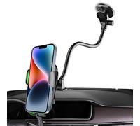 Générique Car Phone Mount - Phone Mount Stand Suction Cup Car Dashboard Windshield | Suction Cup Long Arm Auto Phône Mounting Stand | Thickened Adjustable Cars Phône Holder for Windshield Dashboard