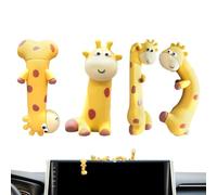 Générique Car Screen Decor - Cute 3D Giraffe Figurine | Adhesive Desk Model
